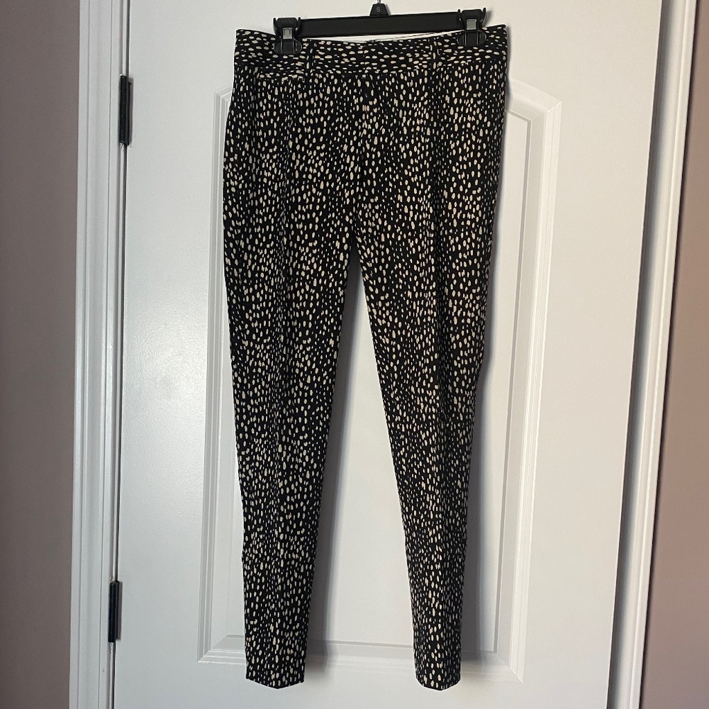 Banana Republic Factory Sloan Fit Black/Tan Spotted Ankle Pant